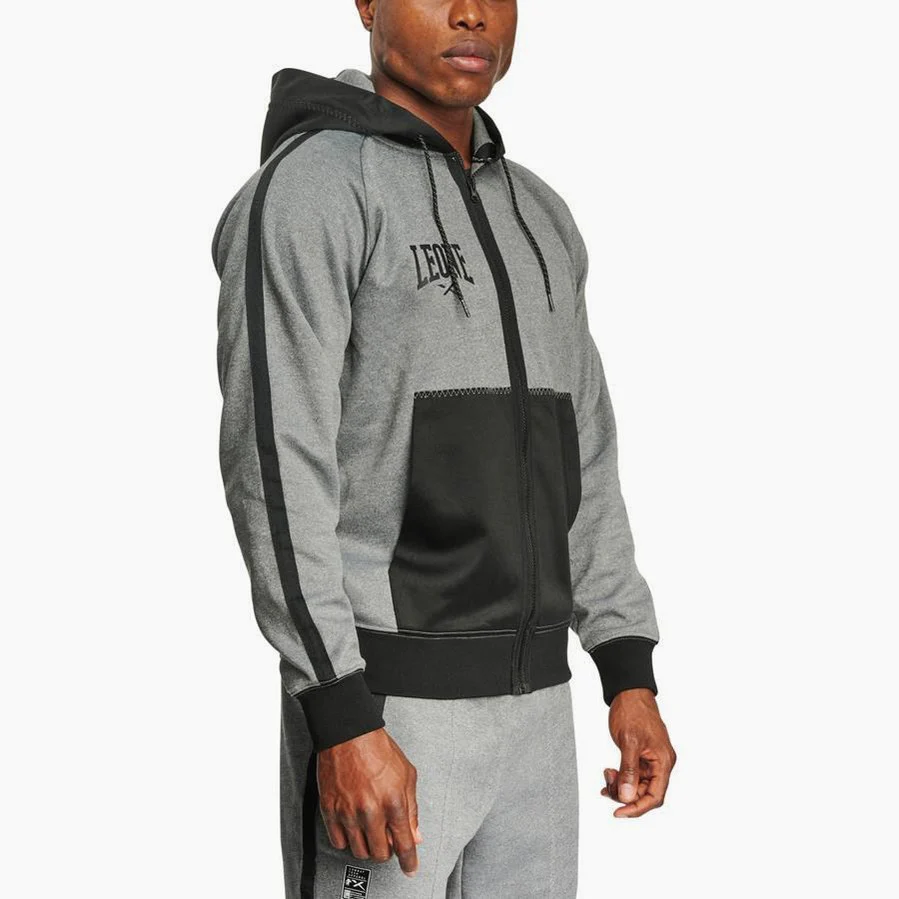 Sweat Leone Melange ABX611 avec capuche – Image 3