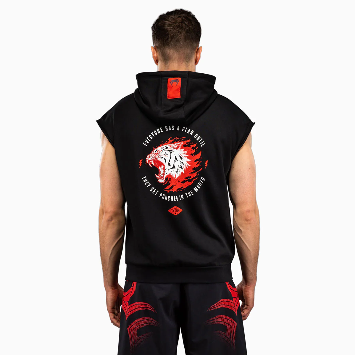 Sweat sans manches Venum x Mike Tyson Tiger à capuche Noir