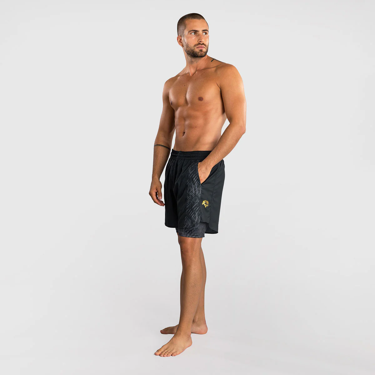 Shorts d'entraînement Venum x Chimaev Wild Borz Noir – Image 5