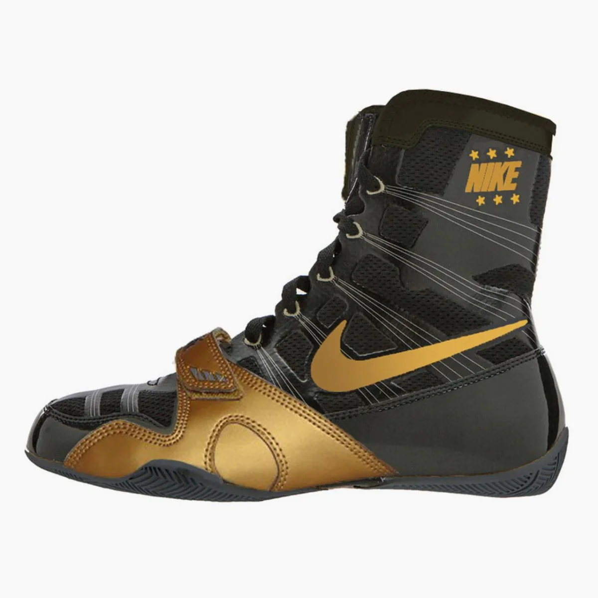 Chaussures de boxe Nike Hyperko Noir-Or – Image 2