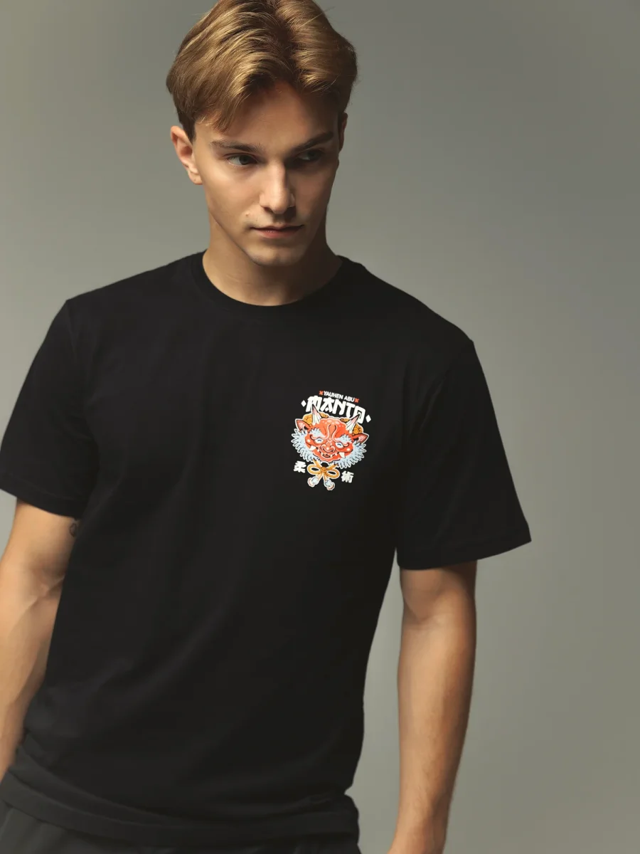 T-shirt Manto Yauhen Abu ONI noir – Image 2
