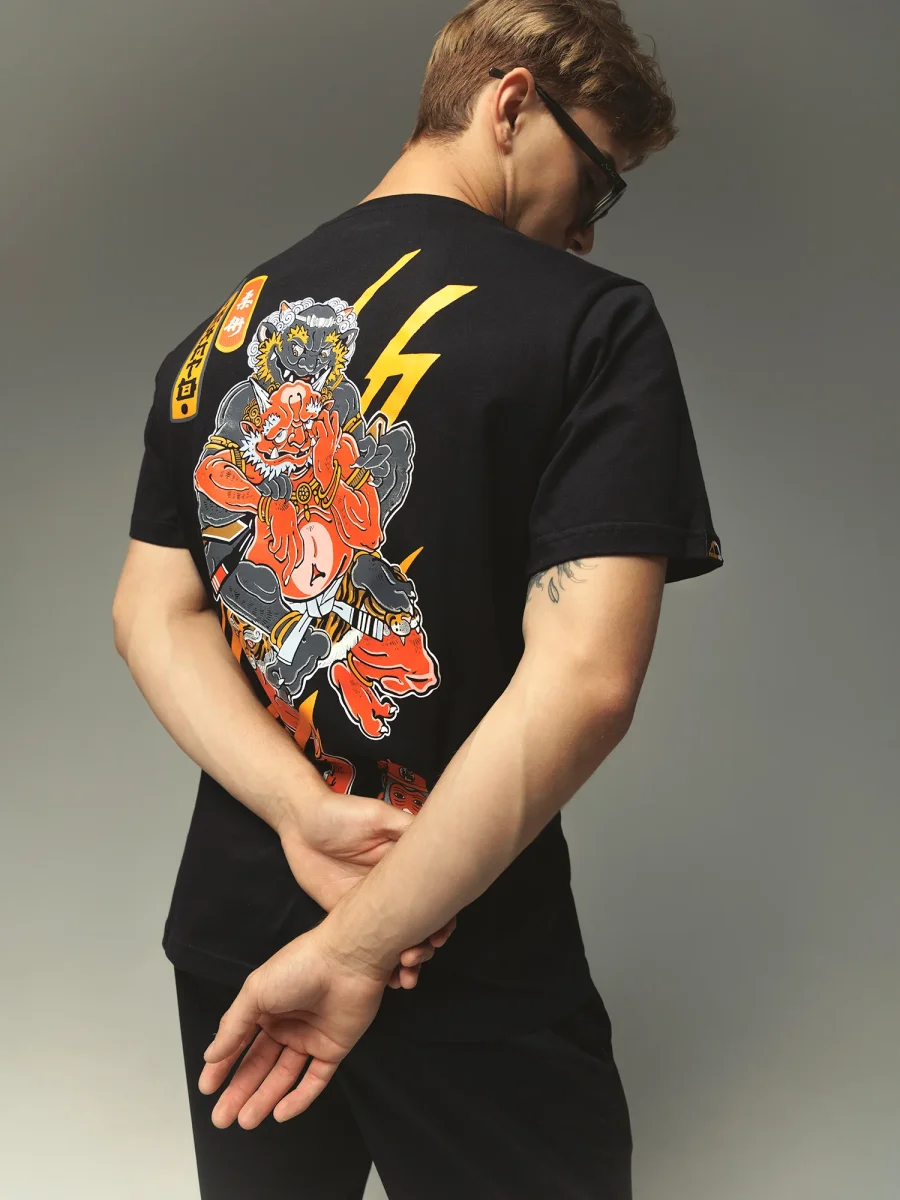 T-shirt Manto Yauhen Abu ONI noir – Image 3